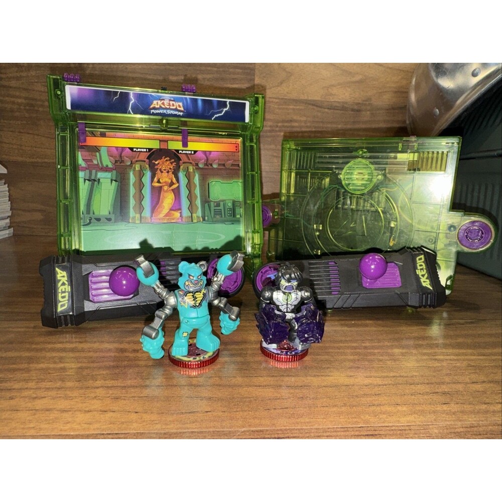 ~Tested~Akedo Ultimate BATTLE ARENA Arcade WARRIORS Playset with 2 Figures - Picture 10 of 10